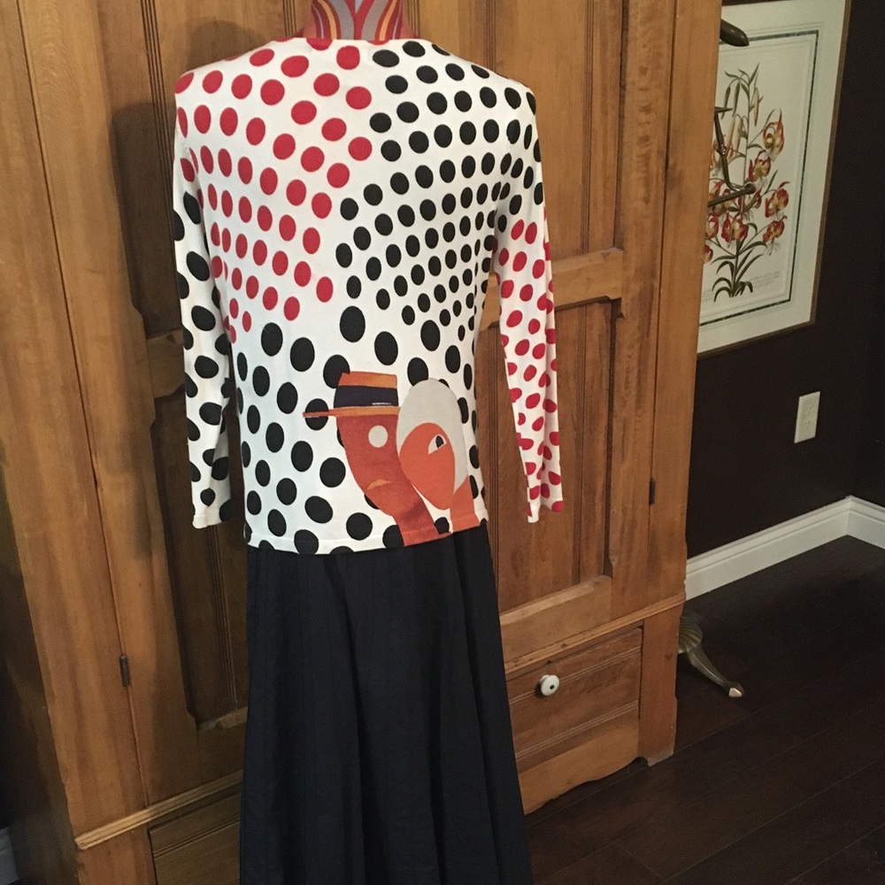 Unique multi- color/ themed top. Long sleeve - Picture 8 of 10